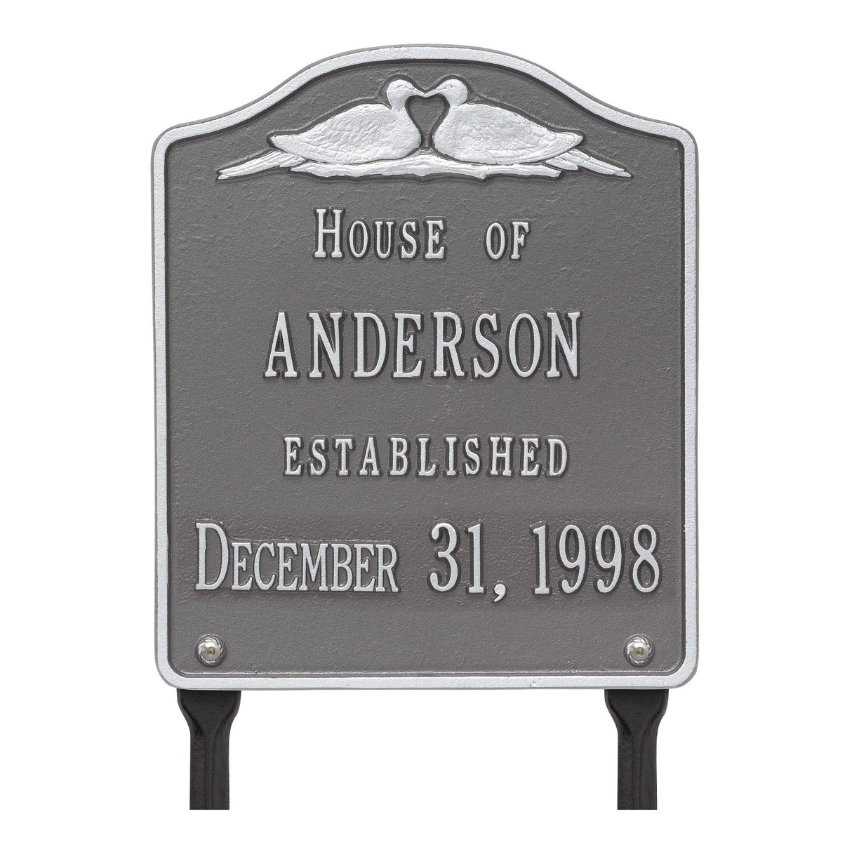 Whitehall 5109PS - Wedding Plaque - Standard Lawn - Two Line