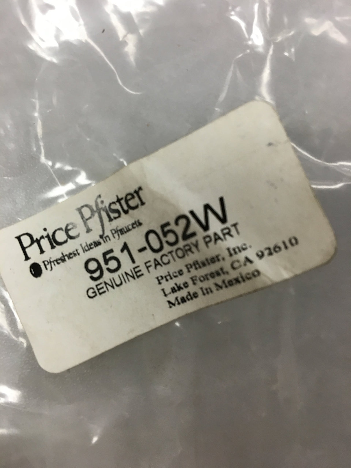 Pfister 951-052Y PART 951-052Y