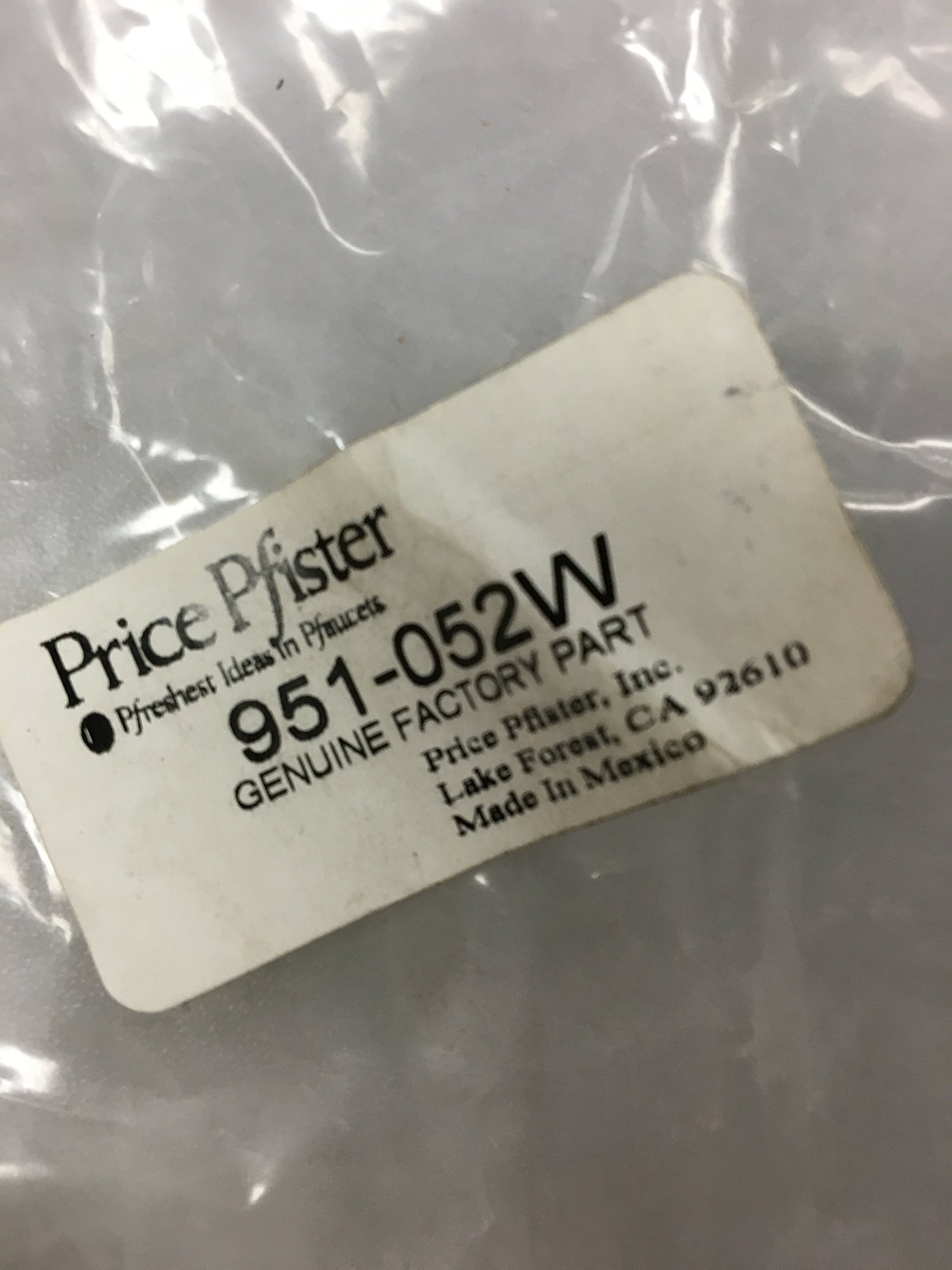 Pfister 951-052Y PART 951-052Y