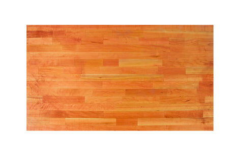 John Boos CHYKCT2-14536-V Edge-Grain Cherry Butcher Block Countertop - 2-1/4" Thick, 145"L x 36"W, Varnique Semi-Gloss