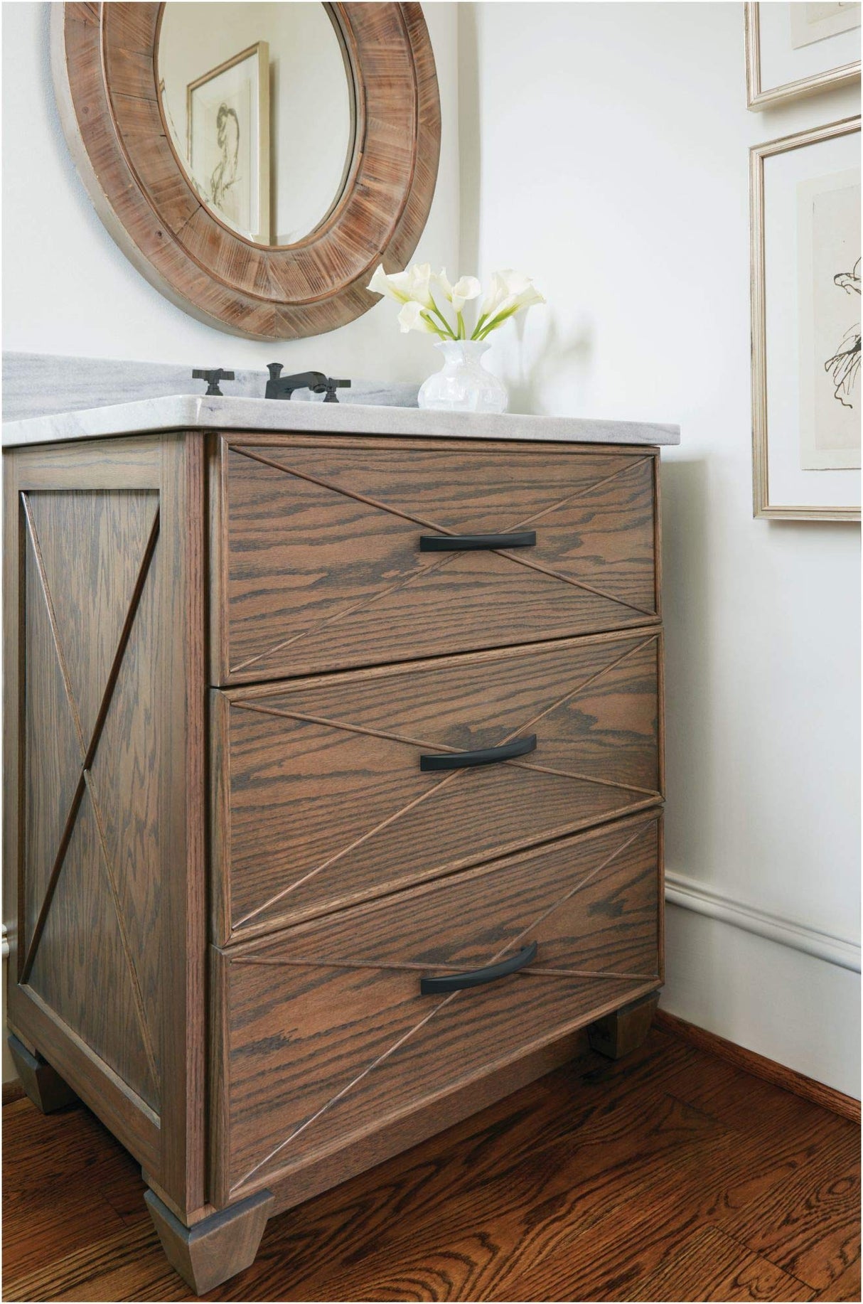 Amerock Cabinet Pull Matte Black 6-5/16 inch (160 mm) Center-to-Center Extensity 1 Pack Drawer Pull Drawer Handle Cabinet Hardware