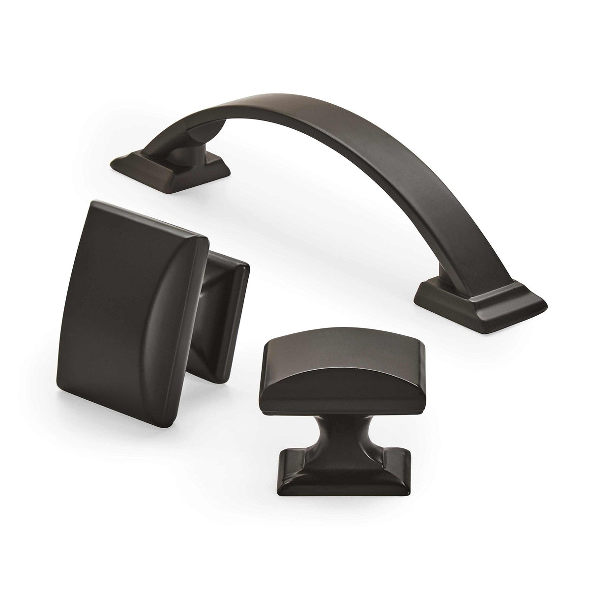 Amerock Cabinet Knob Black Bronze 1-1/4 inch (32 mm) Length Candler 1 Pack Drawer Knob Cabinet Hardware