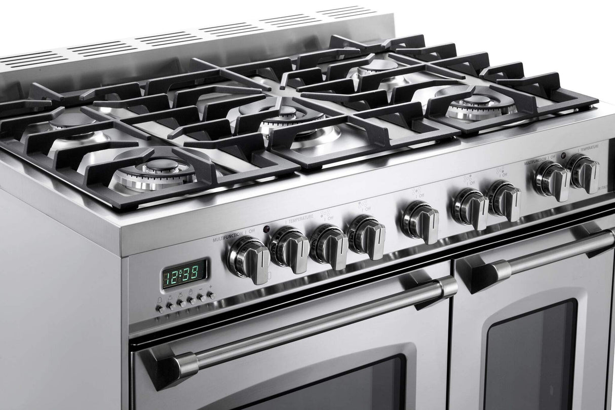 Verona VPFSGE365DSS Prestige 36" Dual Fuel Double Oven Range - Stainless Steel