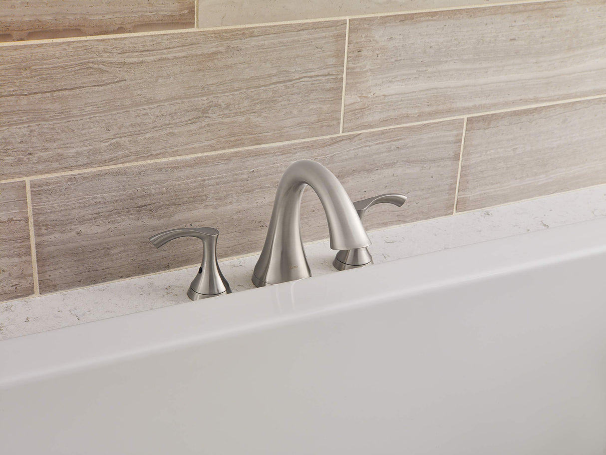 Gerber D300922BNT Brushed Nickel Antioch Three Piece Roman Tub Trim Kit