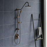 PULSE ShowerSpas 1011-lll-ORB Kauai III Shower System, with 8" Rain Showerhead, 5-Function Hand Shower, Adjustable Slide Bar and Soap Dish, Oil-Rubbed Bronze