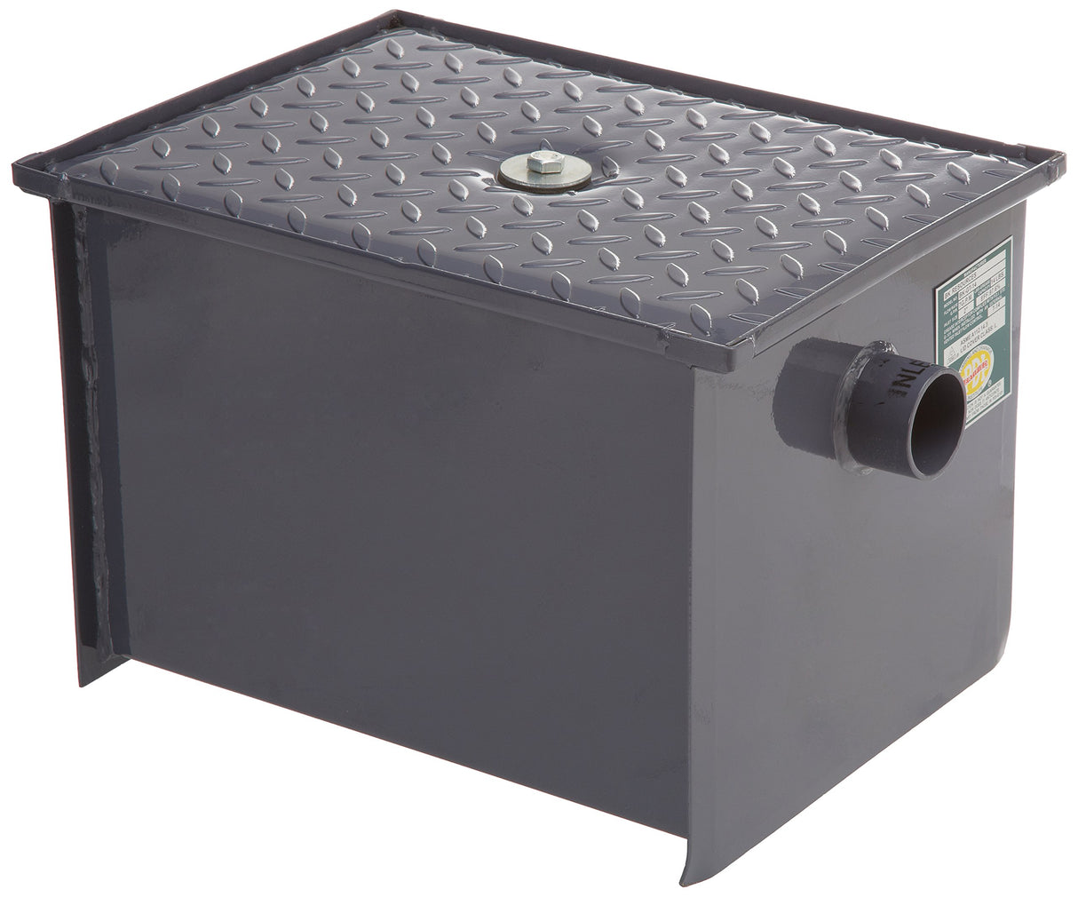 John Boos GT-14 Carbon Steel Grease Interceptor, 16.2" Long by 18.29" Tall 13.5" Wide, 14 lbs Capacity