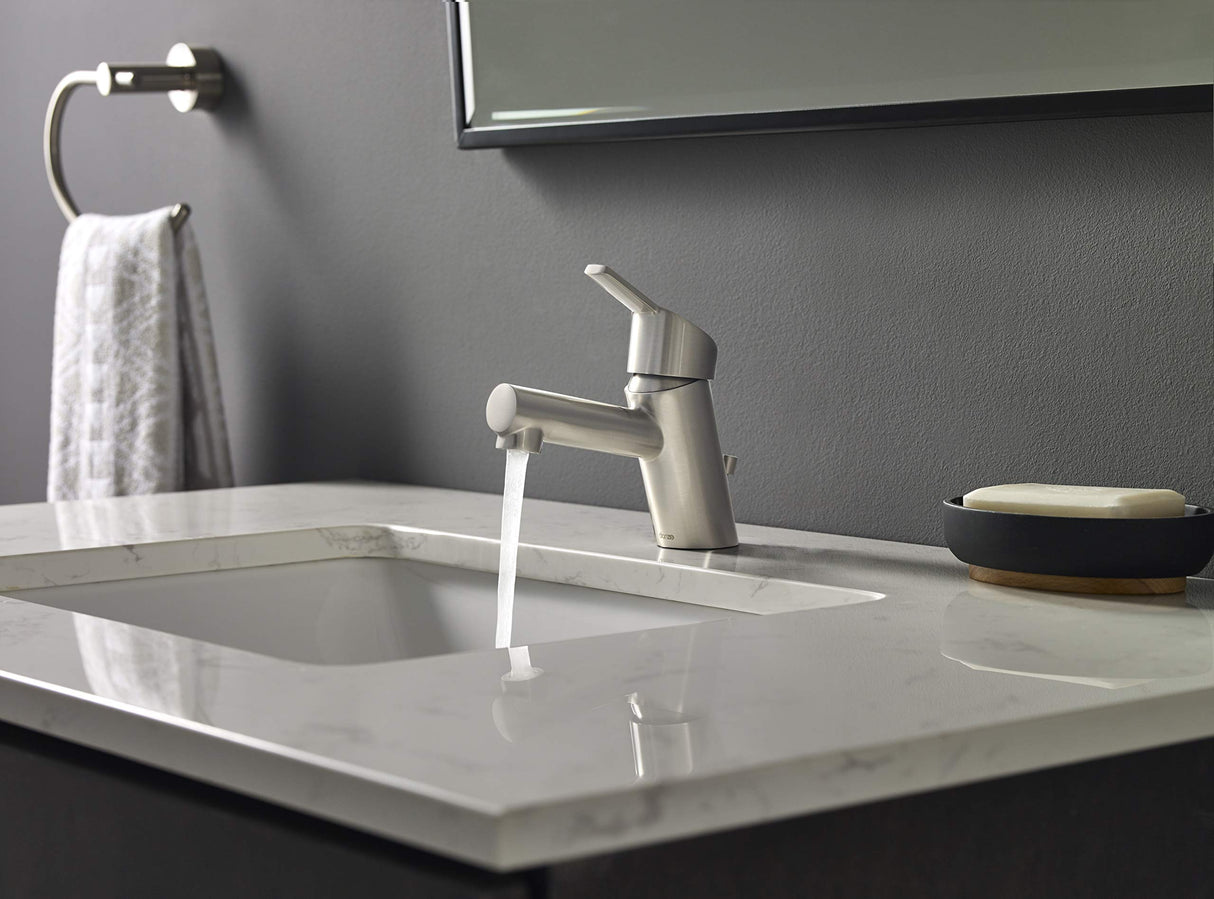 Gerber D224530BN Brushed Nickel Amalfi Single Handle Top Control Lavatory Faucet