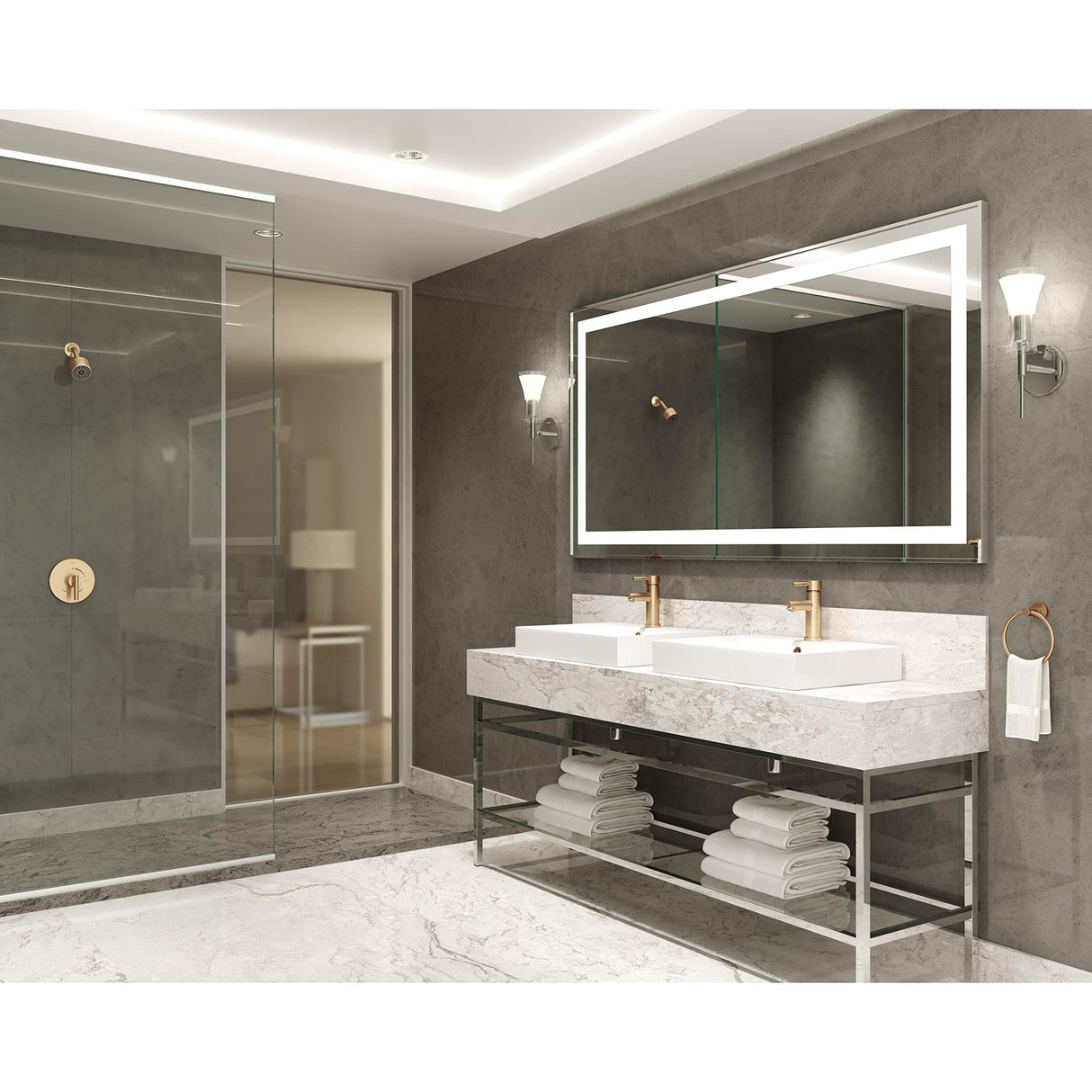 Symmons SLS-3512-BBZ-1.5 Dia Single Hole Single-Handle Bathroom Faucet with Drain Assembly in Brushed Bronze (1.5 GPM)