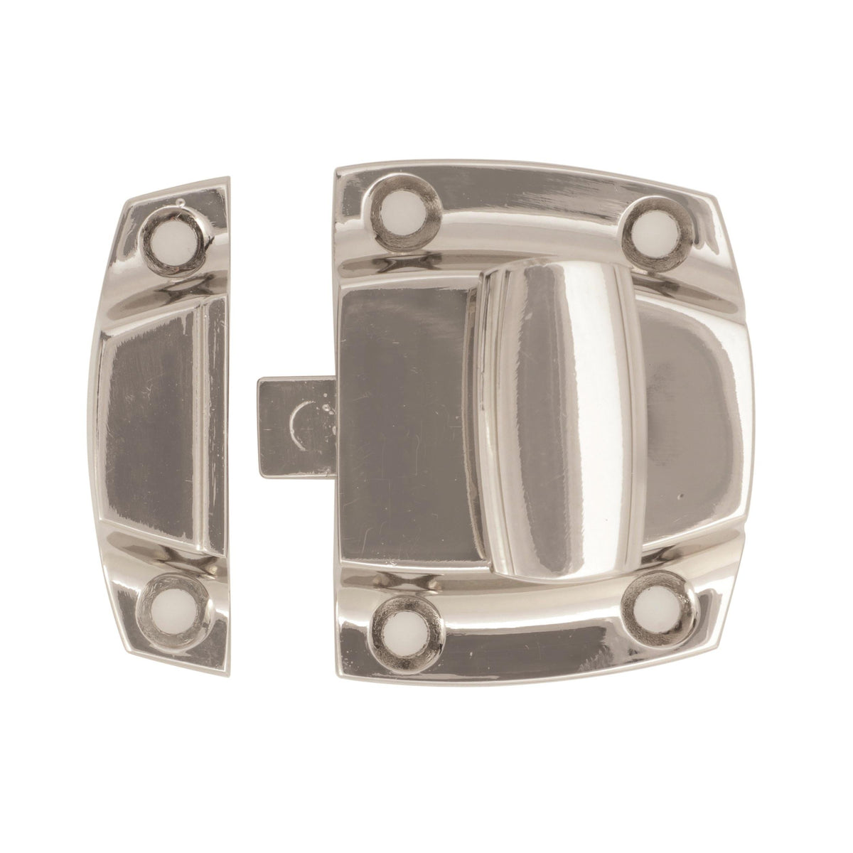 Amerock Cabinet Latch Polished Nickel 1-7/8 inch (48 mm) Length Highland Ridge 1 Pack Cabinet Hardware