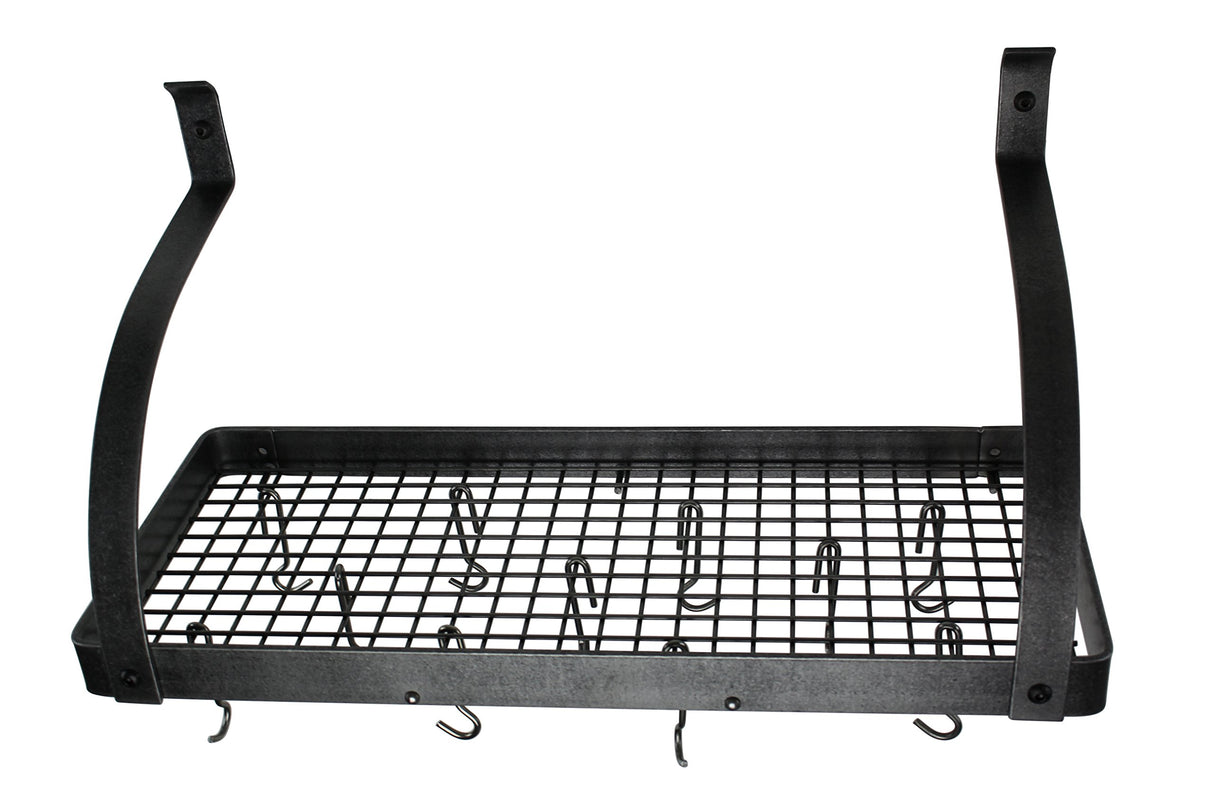 Enclume PR8AC-30 HS 30" Deep Bookshelf Rack w/Curved Arms & 12 Hooks HS