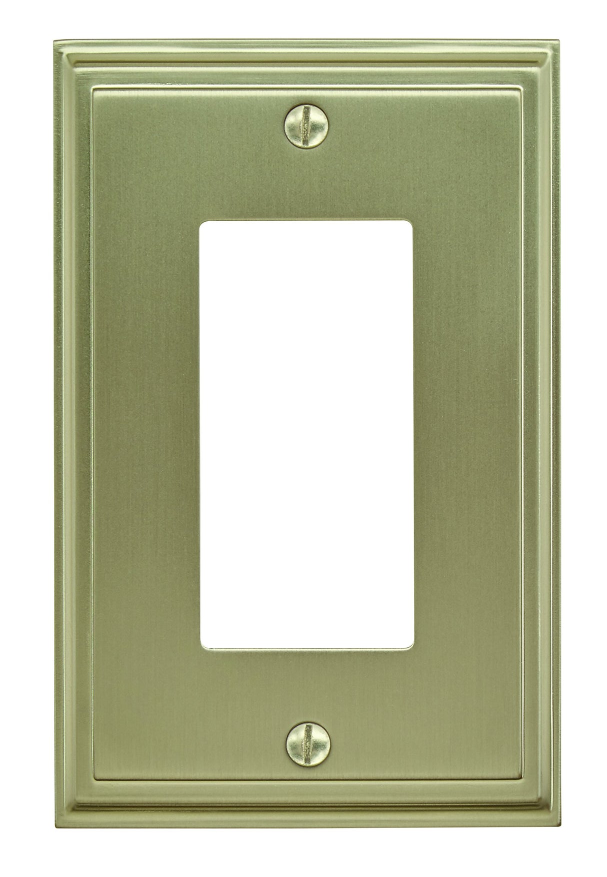 Amerock Wall Plate Golden Champagne 1 Rocker Switch Plate Cover Mulholland 1 Pack Decora Wall Plate Light Switch Cover