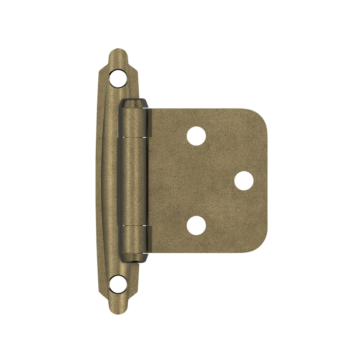 Amerock Cabinet Hinge Variable Overlay Hinge Burnished Brass 2 Pack Self-Closing Hinge Face Mount Hinge Cabinet Door Hinge