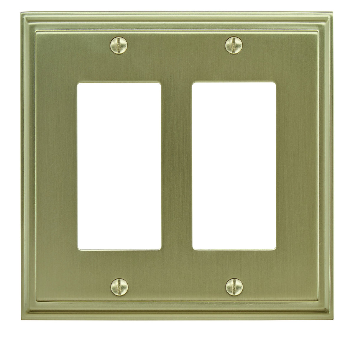 Amerock Wall Plate Golden Champagne 2 Rocker Switch Plate Cover Mulholland 1 Pack Decora Wall Plate Light Switch Cover