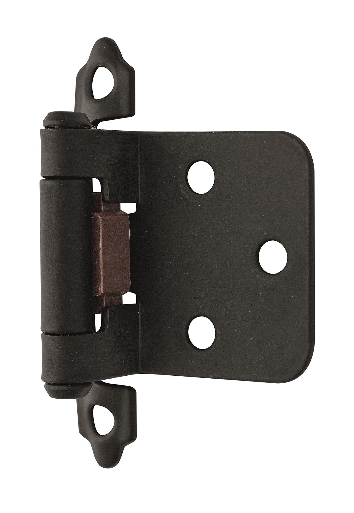 Amerock Cabinet Hinge Variable Overlay Hinge Matte Black 2 Pack Self-Closing Hinge Face Mount Hinge Cabinet Door Hinge