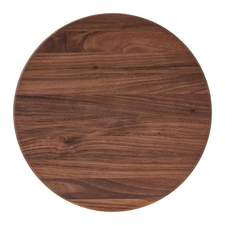 John Boos WAL-B12R Walnut Wood Cutting Board for Kitchen Prep, 12 Inch in Diameter, 1.5 Thick Edge Grain Round Charcuterie Block with Wooden Bun Feet 12DIAX1.5 WAL-EDGE GR WAL BUN FEET