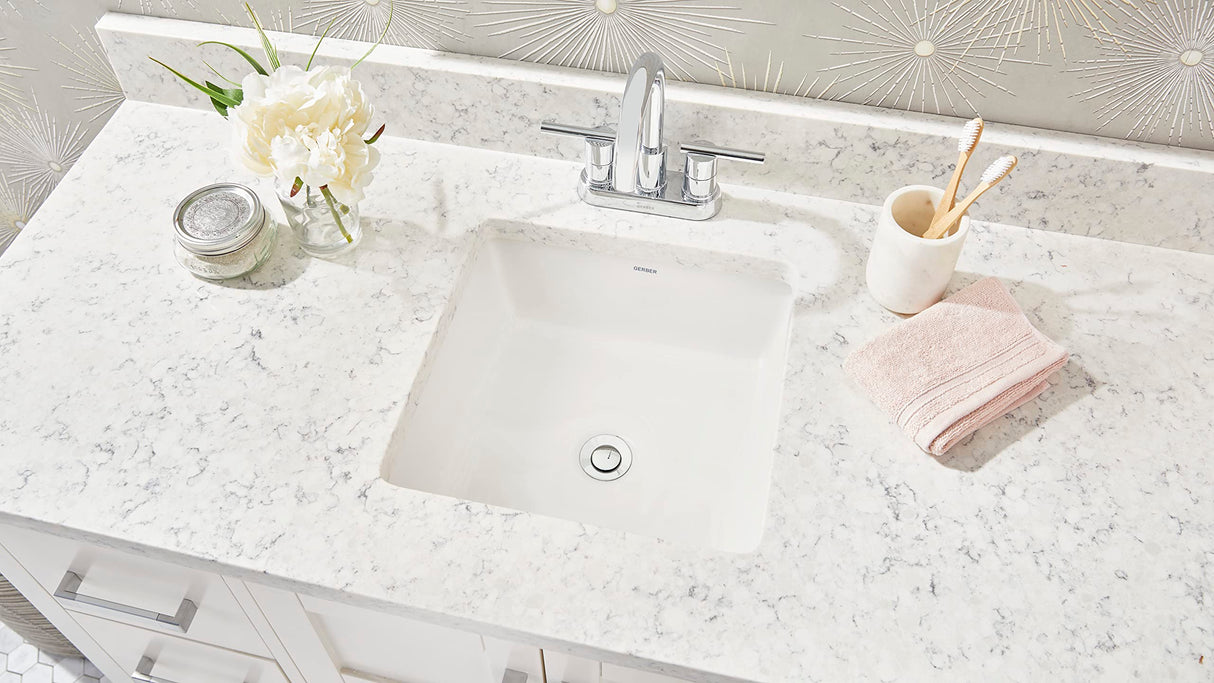 Gerber D307058 Parma Two Handle Centerset Bathroom Faucet With Metal Touch DOWN...