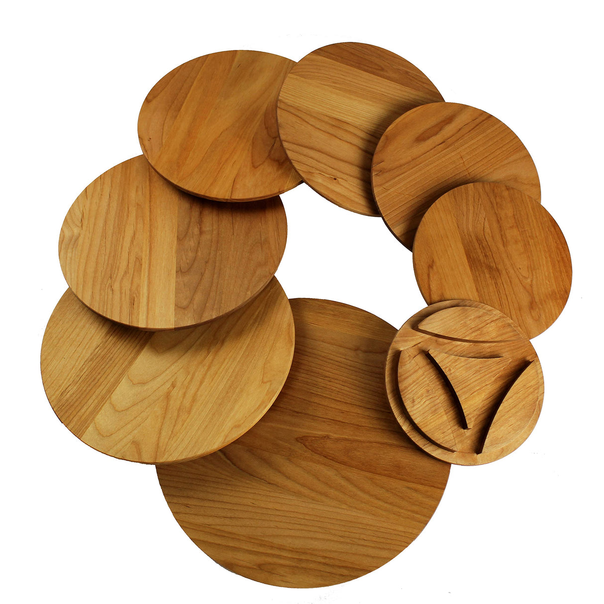 Enclume SET8THC AL Solid Alder Wood Shelves for 8 Tier Hourglass Stand