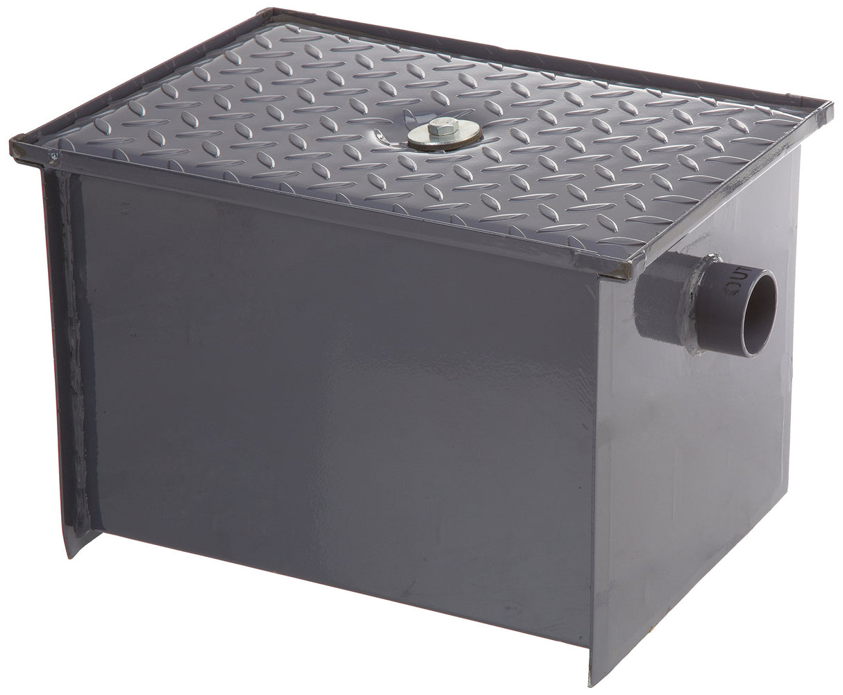 John Boos GT-14 Carbon Steel Grease Interceptor, 16.2" Long by 18.29" Tall 13.5" Wide, 14 lbs Capacity