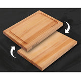 John Boos BBQBD-6 Large Maple Wood Cutting Board for Kitchen Prep, 18” x 12” 1.5” Thick, Hand Grip, Juice Groove, Charcuterie, Reversible Block 18X12X1.5 MPL-EDGE GR-REV-GRV-GRIPS