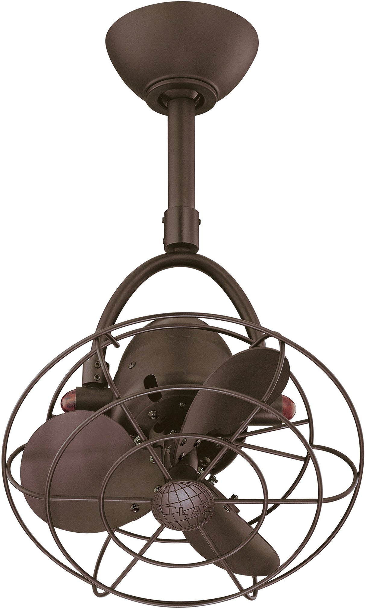 Matthews Fan DI-TB-MTL Diane oscillating ceiling fan in Textured Bronze finish with metal blades.