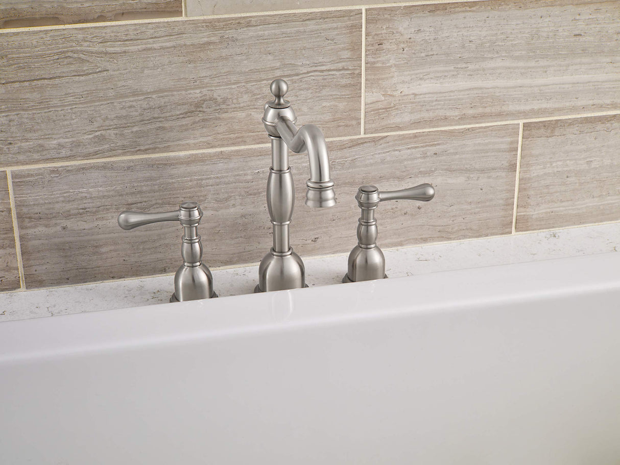 Gerber D306957BNT Brushed Nickel Opulence Three Piece Roman Tub Trim Kit