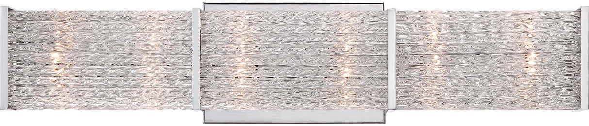 Quoizel PRN8606C Paragon Platinum Bath Bar Vanity Wall Lighting, 6-Light, Xenon 120 Watts, Polished Chrome (Showroom Display for Sale)