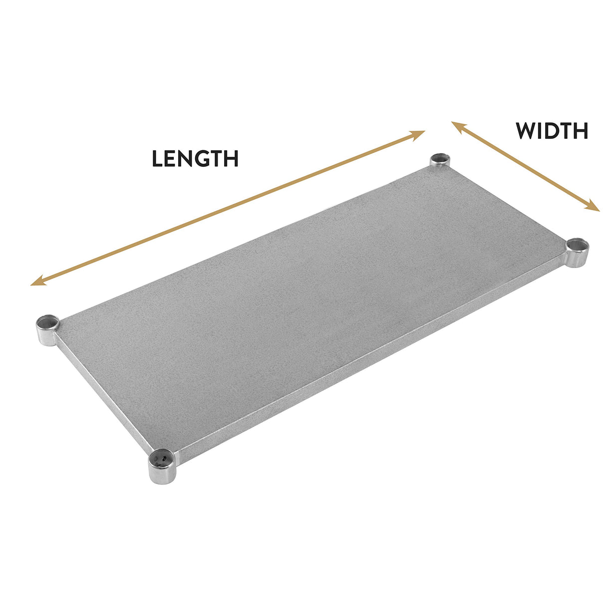 John Boos ESSK8-3072 Stainless Steel Additional/Add-On Work Table Lower Shelf/Undershelf (Shelf Only), 72"L x 30"W