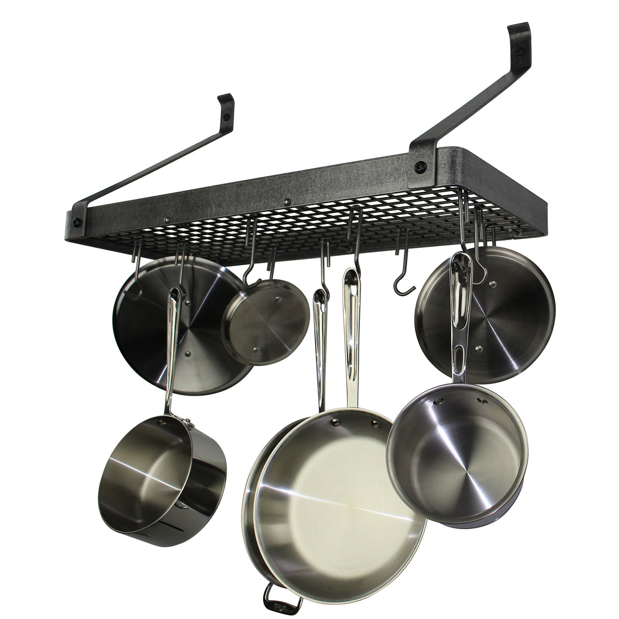 Enclume PR8AF-30 HS 30" Deep Bookshelf Rack w/Straight Arms & 12 Hooks HS