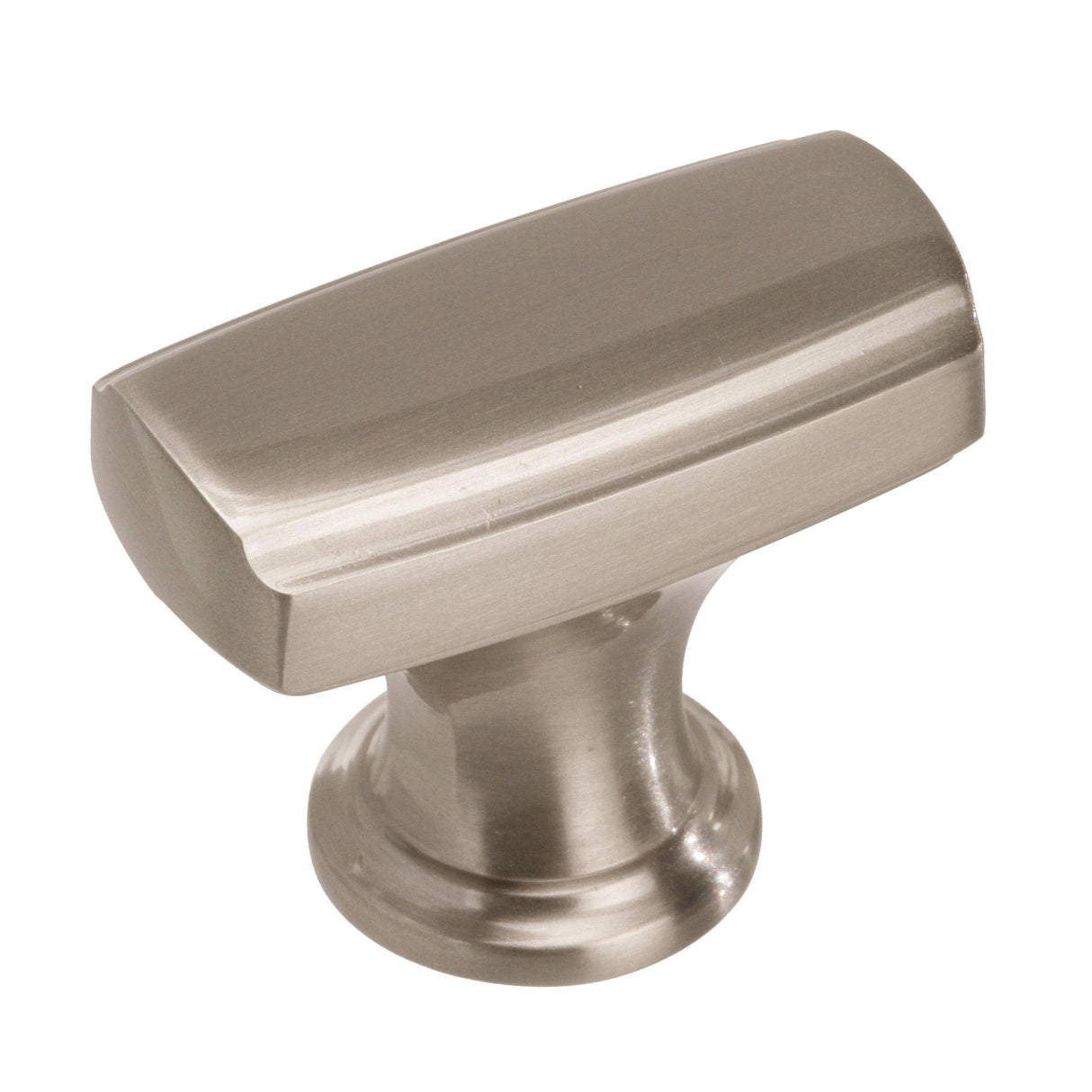 Amerock Cabinet Knob Satin Nickel 1-3/8 inch (35 mm) Length Highland Ridge 1 Pack Drawer Knob Cabinet Hardware