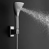 PULSE ShowerSpas 1056-CH-1.8GPM PowerShot Shower System with Air-Infused Curved 8" Multi-Pattern Showerhead and 3-Function Hand Shower, Polished Chrome, 1.8 GPM