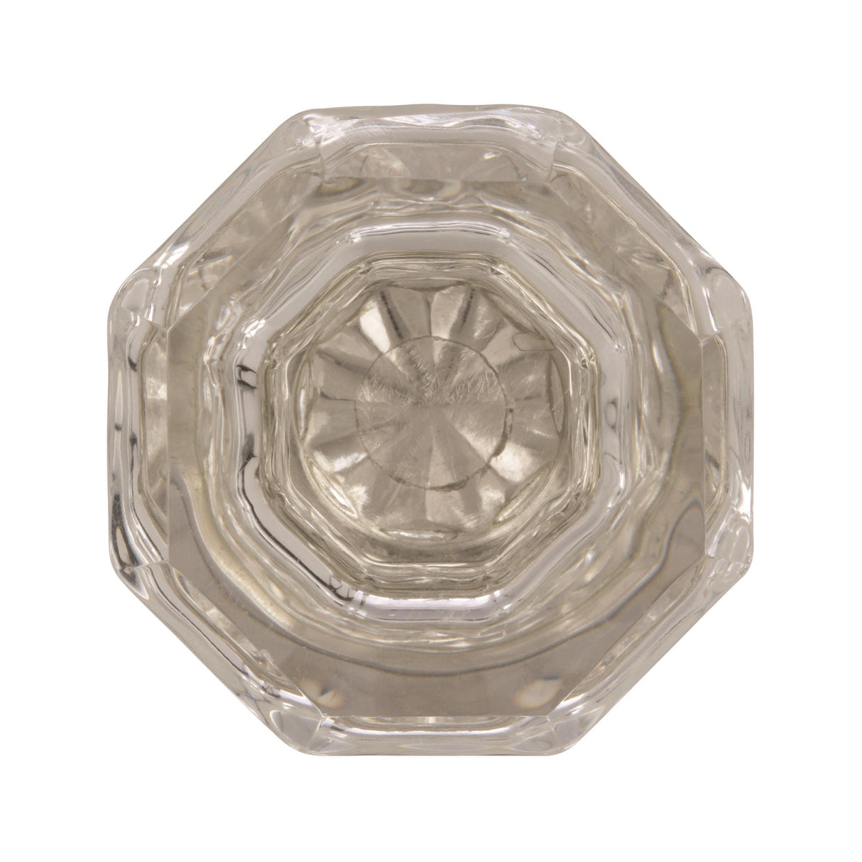 Amerock Cabinet Knob Clear/Polished Nickel 1-1/4 inch (3.2 cm) Diameter Traditional Classics 1 Pack Drawer Knob Cabinet Hardware