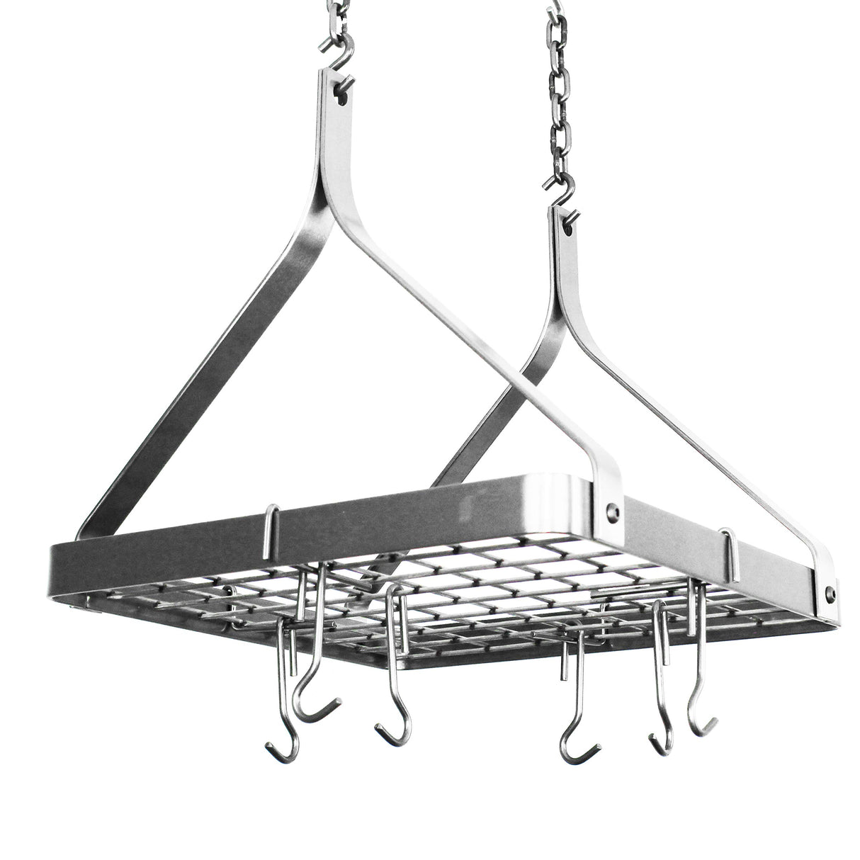 Enclume DR24 SS Square Ceiling Rack w/ 6 Hooks SS