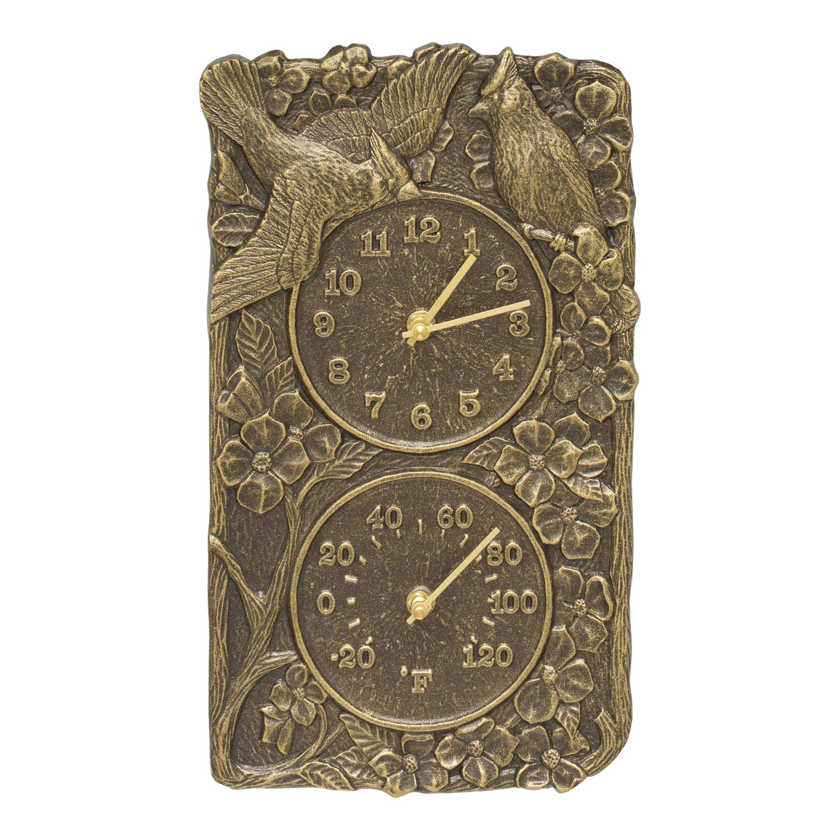 Whitehall 1949 - Cardinal Combo Clock And Thermometer - French Bronze