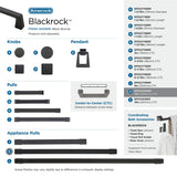 Amerock Appliance Pull Black Bronze 12 inch (305 mm) Center to Center Blackrock 1 Pack Drawer Pull Drawer Handle Cabinet Hardware