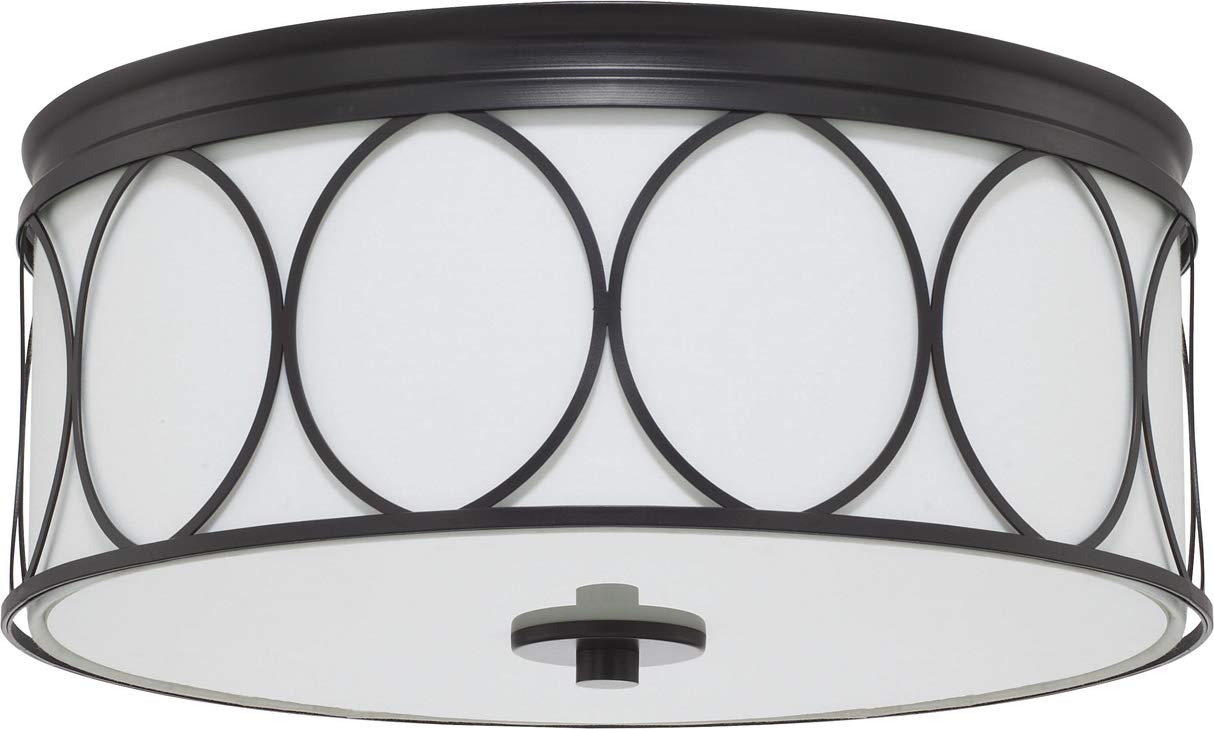 Capital Lighting 225131MB-683 Rylann 3 Light Flush Mount Matte Black