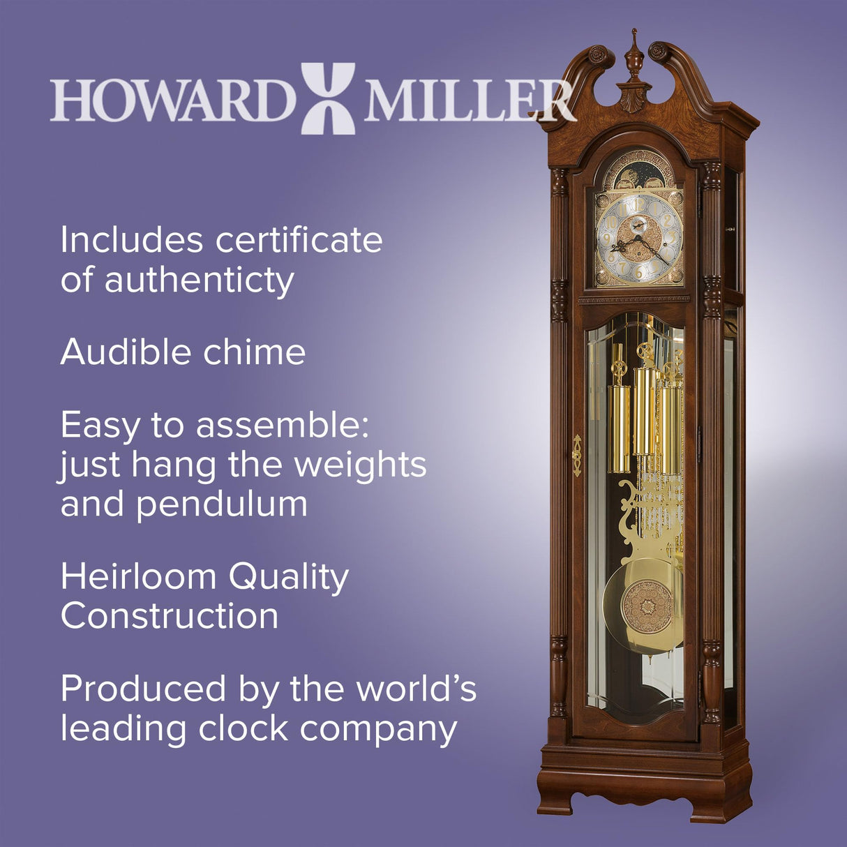 Howard Miller Baldwin Grandfather Clock 611200