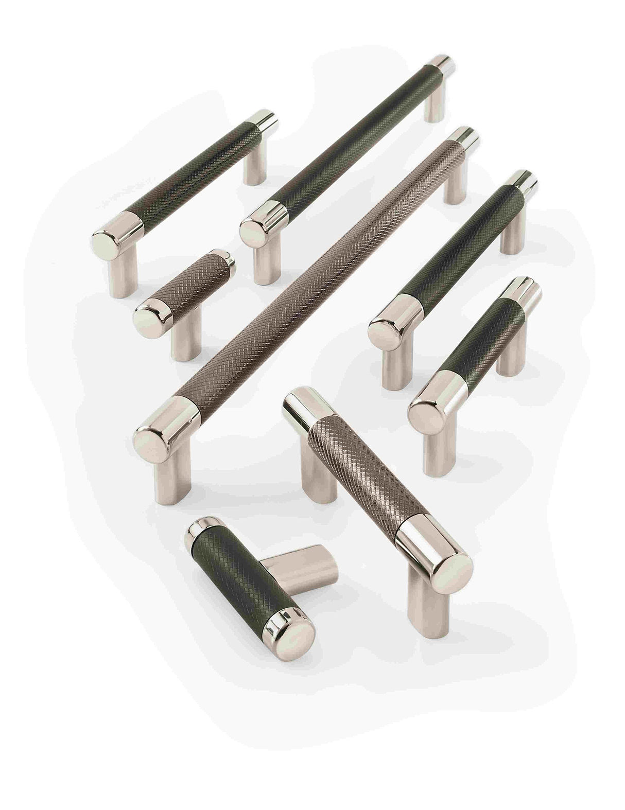 Amerock Cabinet Pull Polished Nickel/Black Bronze 3inch & 3-3/4 inch (76mm & 96 mm) Center to Center Esquire 1 Pack Drawer Pull Drawer Handle Cabinet Hardware