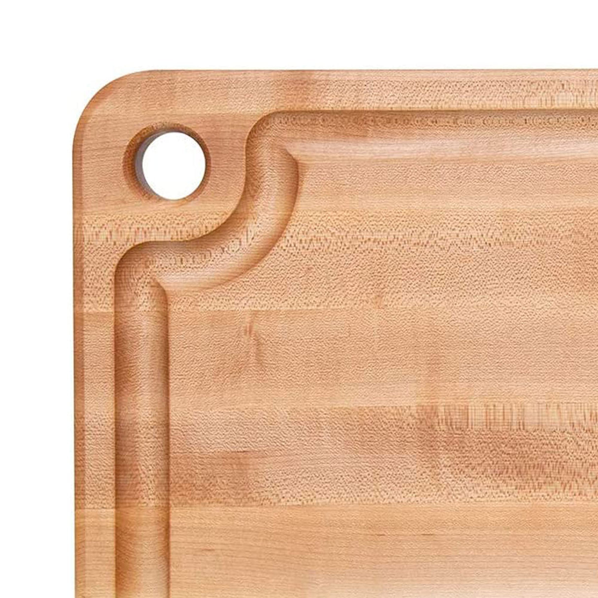 John Boos MPL2216125-FH-GRV Prestige Maple Wood Cutting Board for Kitchen Prep, 22 x 16 Inches, 1.25 Inches Thick Edge Grain Charcuterie Block with Juice Grooves 22X16X1.25 MPL-EDGE GR-PRESTIGE BRD
