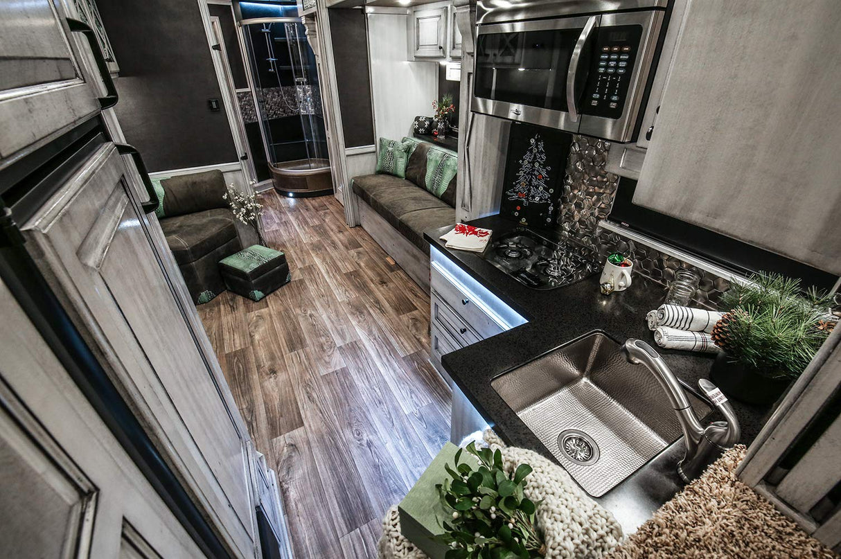 Premier Copper Products BREC16EN 16-Inch Gourmet Rectangular Hammered Copper Bar Prep Sink in Nickel