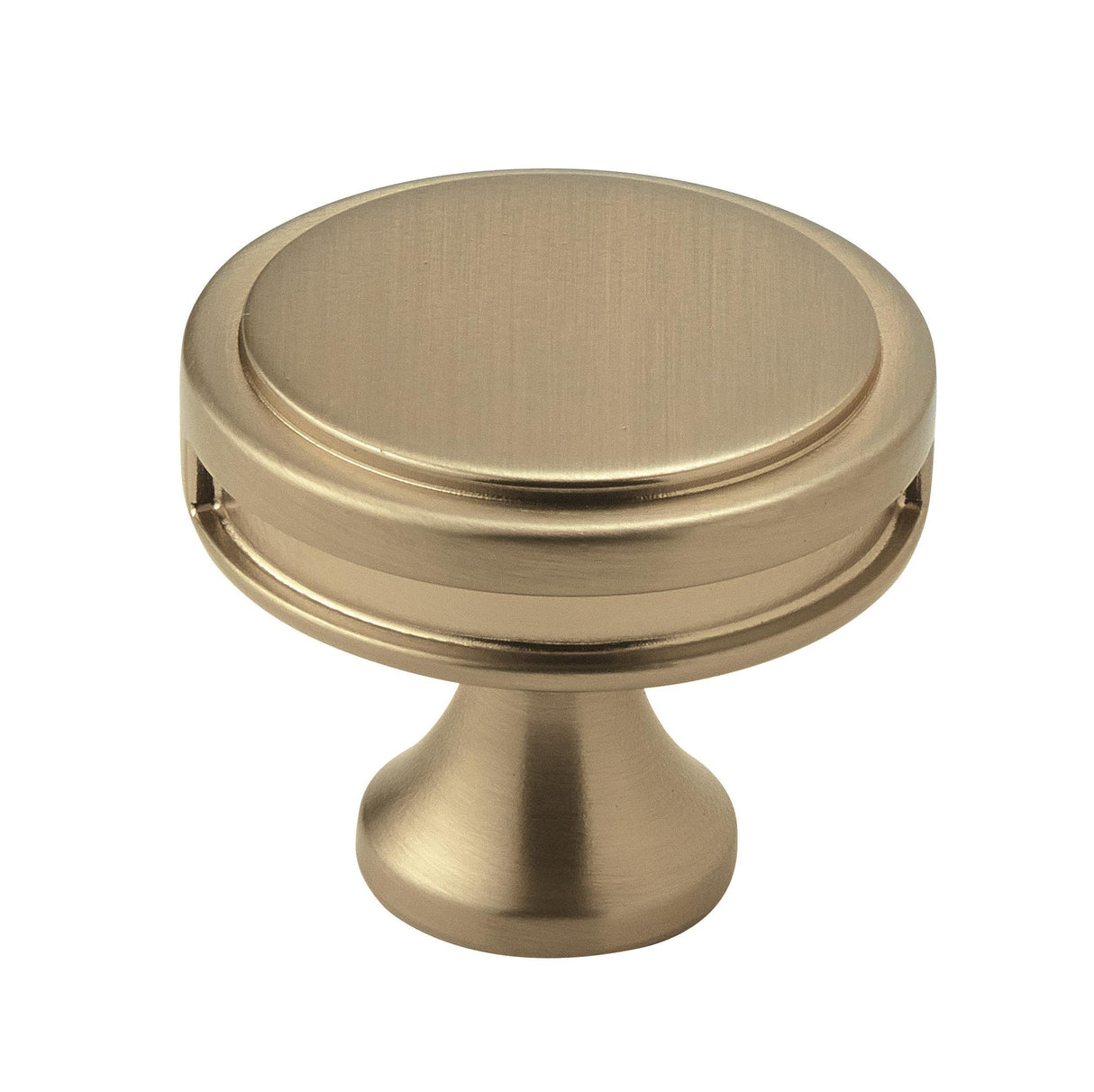 Amerock Cabinet Knob Golden Champagne 1-3/8 inch (35 mm) Diameter Oberon 1 Pack Drawer Knob Cabinet Hardware