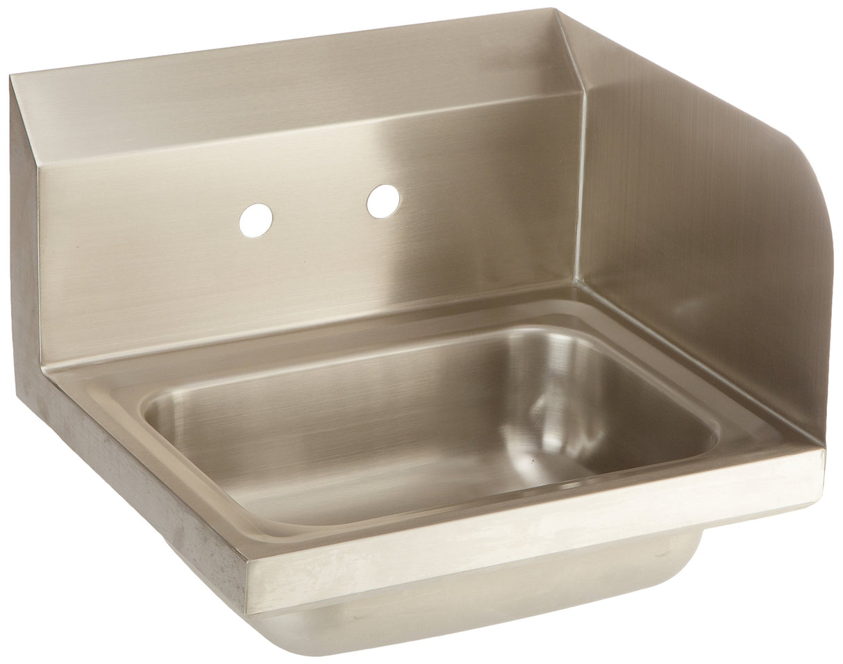 John Boos PBHS-W-1410-SSR Stainless Steel 304 Pro-Bowl Hand Sink, Faucet Location: Splash Mount, Right Side Splash, 14" Length x 10" Width 5" Depth, 1-7/8" Drain