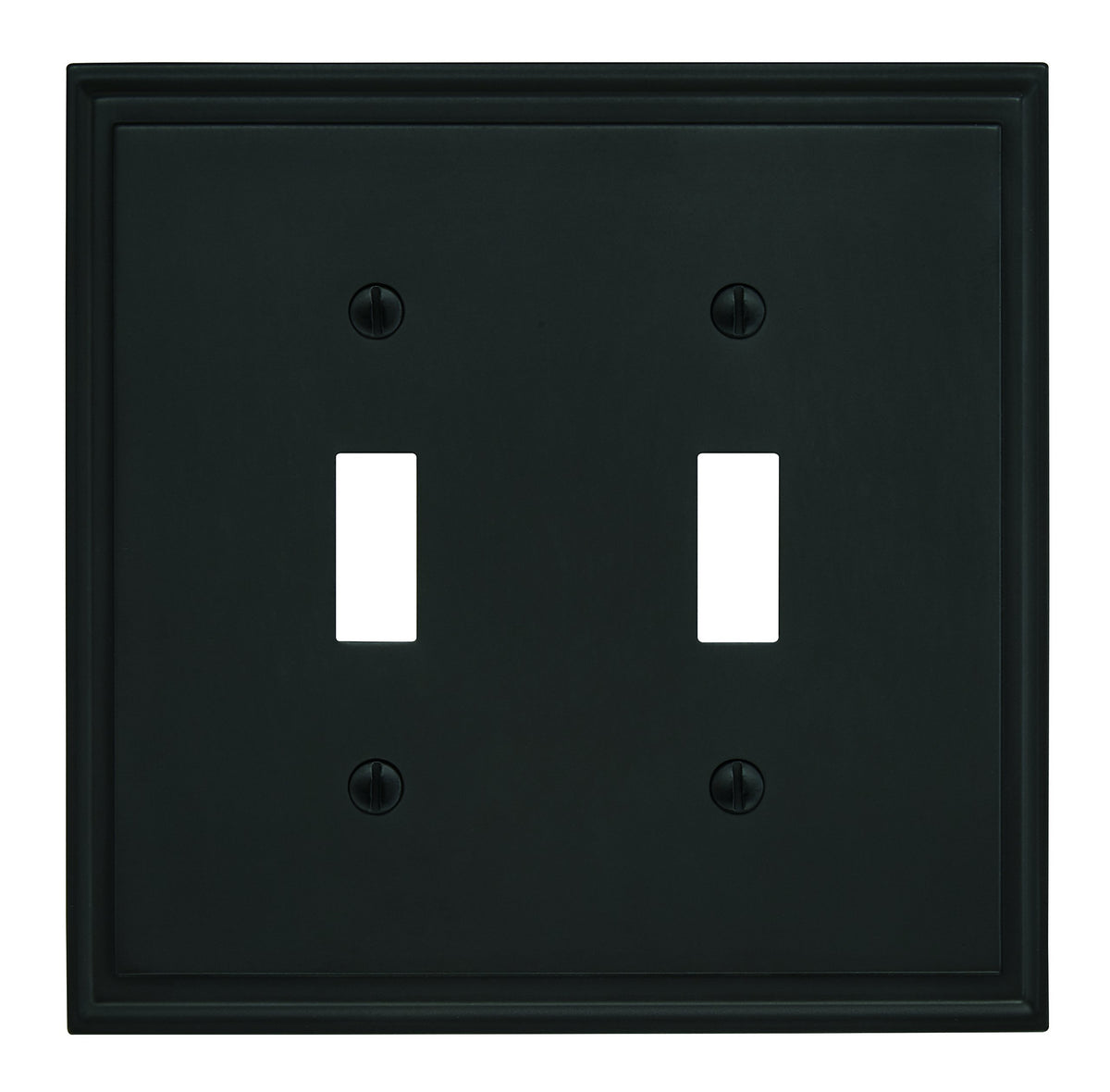 Amerock Wall Plate Black Bronze 2 Toggle Switch Plate Cover Mulholland 1 Pack Light Switch Cover