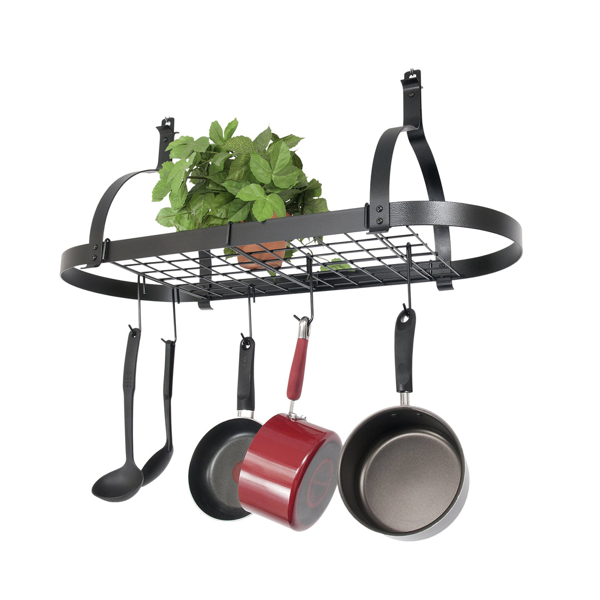 Enclume MPO WG GY Oval Ceiling Rack w/ 12 Hooks GY