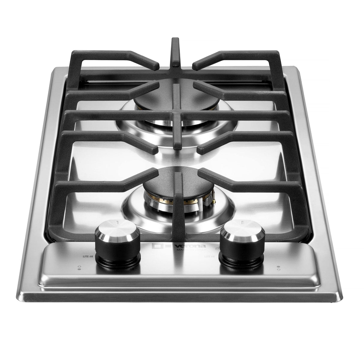 Verona VDGCT212FSS Verona 12" Designer Gas Cooktop - Brass Burners - SS