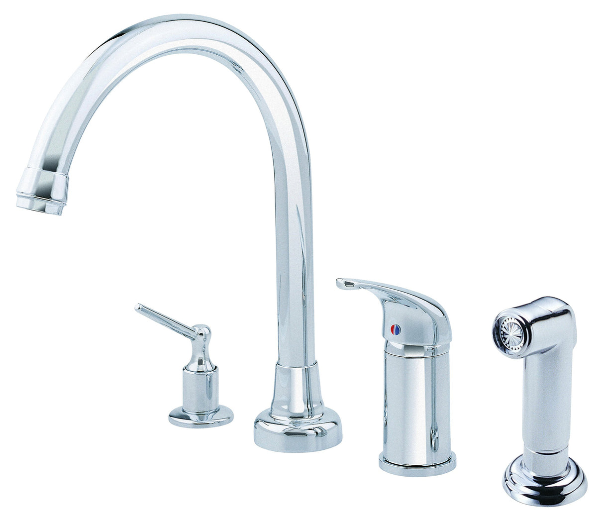 Gerber D409112 Chrome Melrose Single Handle High-rise Kitchen Faucet
