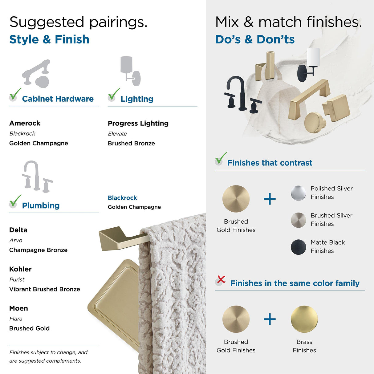 Amerock BH36001BBZ Golden Champagne Pivoting Double Post Toilet Paper Holder 9-5/16 in. (237 mm) Toilet Tissue Holder Blackrock Bath Tissue Holder Bathroom Hardware Bath Accessories