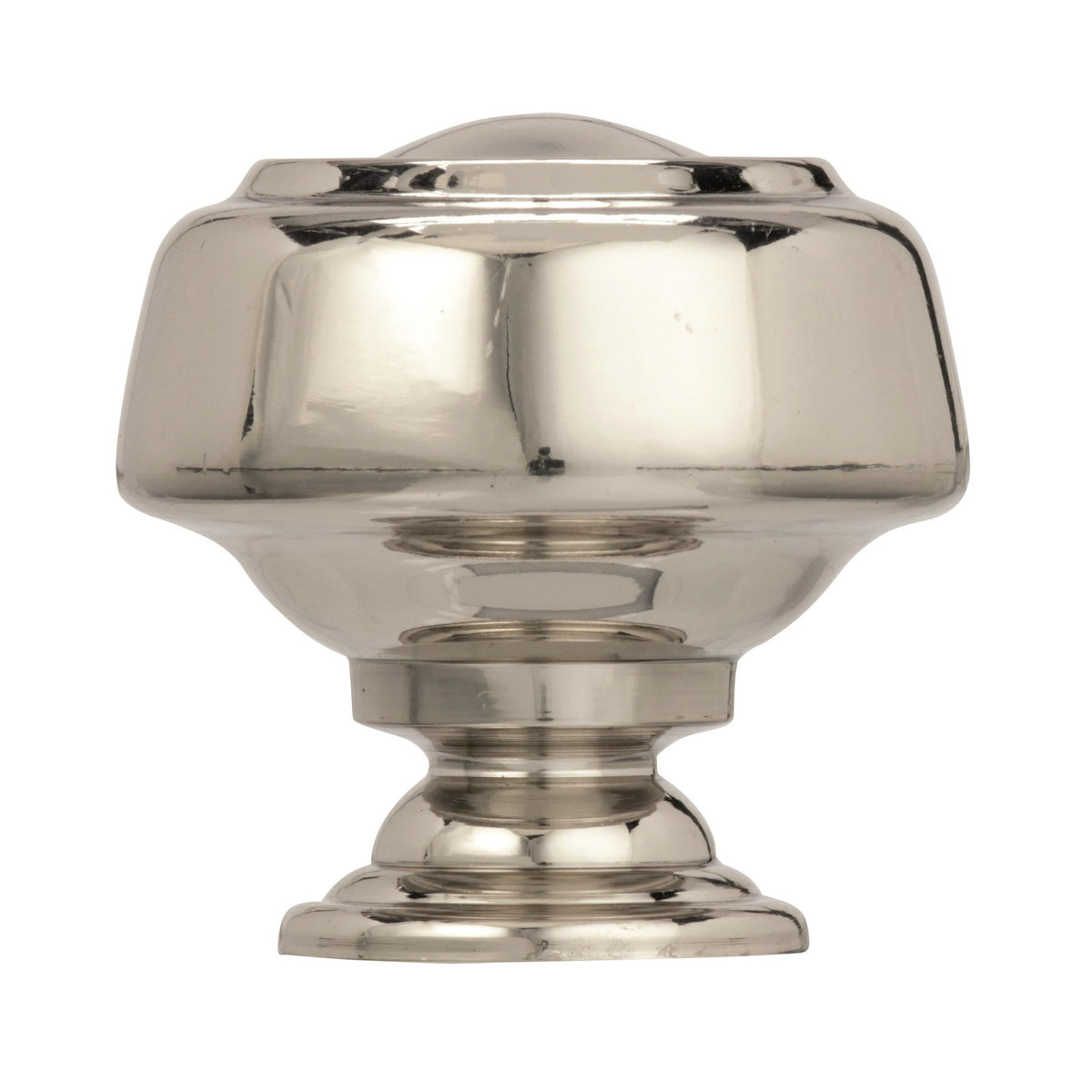 Amerock Cabinet Knob Polished Nickel 1-5/8 inch (41 mm) Diameter Kane 1 Pack Drawer Knob Cabinet Hardware