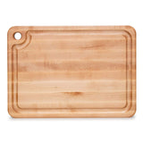 John Boos MPL2216125-FH-GRV Prestige Maple Wood Cutting Board for Kitchen Prep, 22 x 16 Inches, 1.25 Inches Thick Edge Grain Charcuterie Block with Juice Grooves 22X16X1.25 MPL-EDGE GR-PRESTIGE BRD