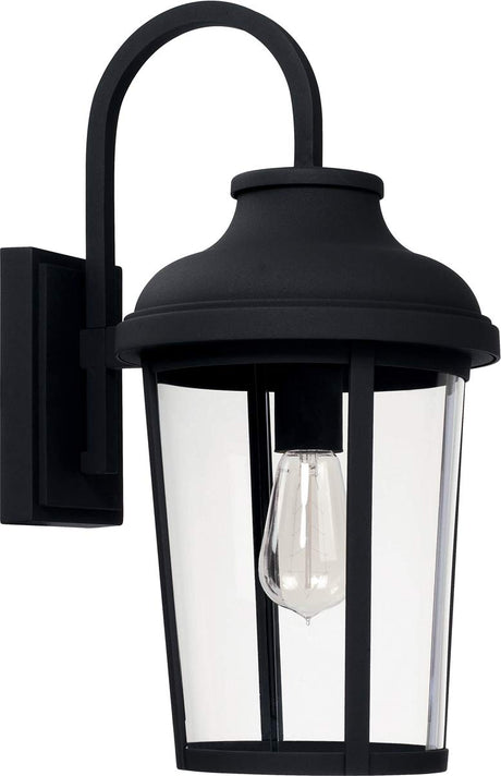Capital Lighting 927011BK Dunbar 1 Light Outdoor Wall Lantern Black