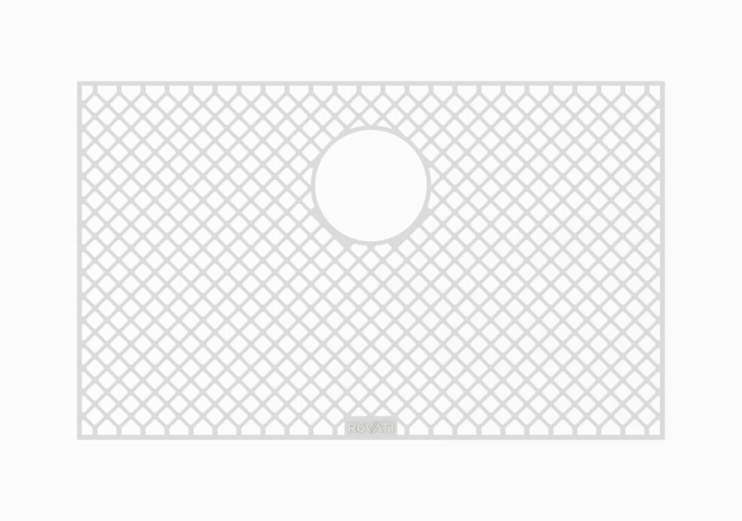 Ruvati Silicone Bottom Rinse Grid Sink Mat for RVH8309 Sink - Gray - RVA48309GR